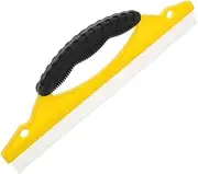 ETHZZLE Car Wiper Blade Hand Held Squeegee Glass Squeegee Wiper Car Wash Tools Glass Scraper Yellow Silica Gel