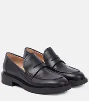 [Gianvito Rossi] Gianvito Rossi Harris leather loafers AU 9 black