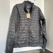 Patagonia Men’s Nano Puff Jacket Size Medium NWT Forge Grey