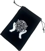 Tarot Card Bag | Flannel Jewelry Pouch with Drawstrings Tarot Card Case - Tarot Card Pouch Portable Bundle Pocket Tarot Bags for Kids Adults