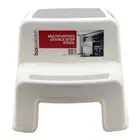 Boxsweden Double 80KG Step/Foot Stool Home/Kitchen Ladder w/ Rubber Grip White