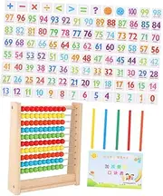 JOINPAYA 1 Set Abacus Calculation Indoor Stickers Boy Stickers Board Puzzle Abacus Small Stickers Room Rug Bulb Primary School Abacus Sign Headphones Plastic