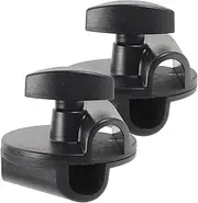 HAMPPLIES 2Pcs Adjustable Microphone Arm Stand Clips Durable Mic Holder for Vertical Horizontal Use Compatible with Mic Stands for Stage Performance Streaming