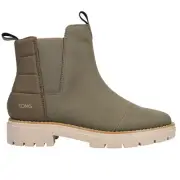 TOMS Skylar Pull On Round Toe Chelsea Womens Size 5 M Casual Boots 10018627T