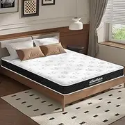 ALFORDSON King Single Size Mattress with Tight Top, 14cm Thick, Memory Foam and Bonnell Spring System for Bed Frame Bed Base, Medium Firm, Teryl Series