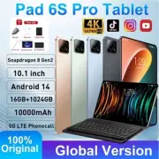 16GB+1T 2025 Pad 6S Pro Tablet Android 14 Snapdragon 8 Gen2
