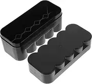 Vaguelly Hard Case Plastic Film Storage Case 10 Roll Capacity Compact Portable Film Holder
