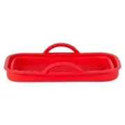 Collapsible Silicone Air Fryer Oven Microwave Liner Rectangle