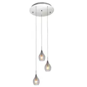 Bailey LED 3L Glass Kitchen Pendant Lights Clear | Marden Designer