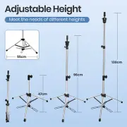 Wig Stand Tripod Lightweight Mannequin Head Stand For Hairdressing Training 1.3M