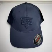 Oakley Logo Cap Mens Size L/XL Blue Tech Flex Fit Baseball Hat SAMPLE NWT
