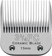 Removable Ceramic Dog Trimmer Blades Compatible with Moser 45-50/Heiniger/Andis/Oster A5/Wahl KM10 Series, Size 3-3/4FC 3/8" (13mm) Cutting Length