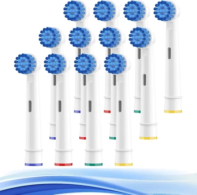 Soft Bristle Sensitive Replacement Brush Heads for Braun Electric Toothbrush