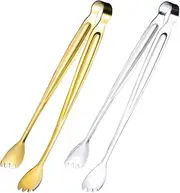 Set of 2 Stainless Steel Tongs Serving Tongs for Food Comfortable Grip for Kitchen