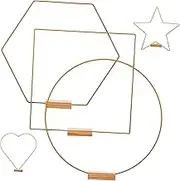 Cabilock 5 Sets Metal Hoop Centerpieces for Wedding Decor DIY Craft Rings for Table Decoration and Dream Catchers Home Decoration Macrame Supplies