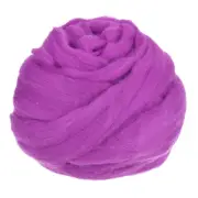 Needle Felting Wool, 3.5 Oz Nature Fibre Wool Yarn Roving (Violet)