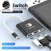 Portable Type-C Docking Station for Switch, HDMI & USB 3.0, Perfect for Travel
