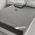 Cal King Size 72"X84" Waterproof Mattress Protector, Soft Bed Grey Mattress Cove