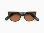 Lucyd Smart Sunglasses | Moonshot Model | Open Ear | Noise Canceling Mics | Voice Assistants Compatible | Narrow Size Polarized UV400 Classic Brown