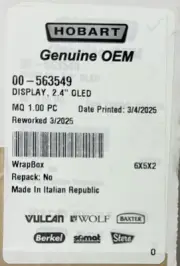 Hobart Genuine OEM Display 2.4” Oled 00-563549