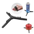 Black Multi-function Outdoor Stove Flat Tank Base Foldable Tripod Bracket