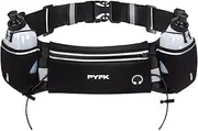 Upgraded Running Belt with Water Bottle, Waist Bag with Adjustable Straps for Men and Women, Large Pocket Running Fanny Pack Fits 6.5 inches Smartphones, Running Hiking Climbing Waist Pack