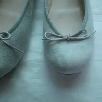 在飛比找蝦皮購物優惠-DOORS 日本製 芭蕾 麂皮 娃娃鞋 薄荷藍 URBAN 