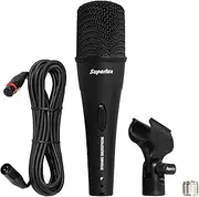 Superlux D108SMKII Dynamic Vocal Microphone Wired, Directional Sound Capture, Natural Vocal Reproduction with Low Handling Noise for Live Performances, Podcasts, Singing, Studio Recording