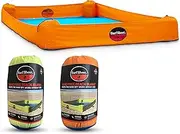 Surf Sheet Sandproof Beach Blanket - Oversize Large Outdoor Picnic Blanket for Beaches & Camping - Portable Family Beach Blanket Waterproof Sandproof for Parks, Travel, Vacation Essentials(Orange)