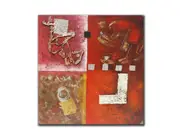 Abstract Geuine oil painting, stretched on 40mm timber frame, ready to hang