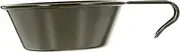 Kisangel Metal Camping Dish Stainless Steel Salad Bowl Camping Cup Handle Portable Outdoor Bowl for Serving