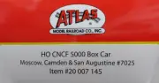 Atlas 20007145 HO Master Line MC&S Master CNCF 5000 50'' Box Car # 7025