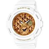 在飛比找momo購物網優惠-【CASIO 卡西歐】Baby-G 街頭時尚閃耀鉚釘雙顯腕錶