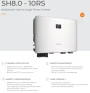 SUNGROW SH8.0RS Solar Inverter String 8kW Hybrid 1 Phase 4 MPPT with 10yr wrnty