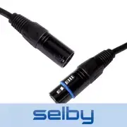 30cm Balanced XLR Audio Cable Microphone Mic Lead Canon Black