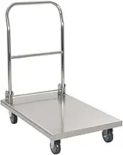 Platform Wagon Silver 82x53x86 cm Stainless Steel, Serving Trolleys