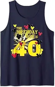 [Disney] Mickey And Friends Mickey 40th Birthday Boy Tank Top