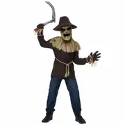 Wicked Scarecrow Horror Creepy Halloween Monster Boys Costume