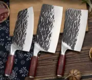 Professional Handmade Chinese Kitchen Cleaver Set – Slicing Knives for Chefs