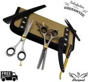 6" Professional Hair Cutting Japanese Scissors Thinning Barber Shears Set Kit US
