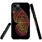 For iPhone 14 Plus Case Tough Protective Cover, Rose Golwing