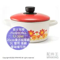 在飛比找樂天市場購物網優惠-日本代購 FUJIHORO 富士琺瑯 20cm 復古 琺瑯鍋