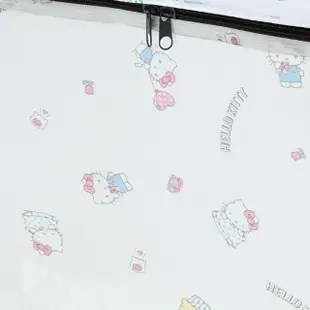 【小禮堂】Hello Kitty 透明儲物收納箱 37x26x26cm - 2023新生活(平輸品)