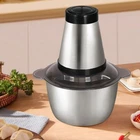 Stainless Steel Electric Chopper Meat Grinder Mincer Food Processor Slicer
