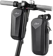 BOBILIFE Bike and Scooter Handlebar Bag - Front Bar Hanging Bag Waterproof EVA Hard Shell Storage Bag Compatible with All Kinds of Scooters, Mountain Bikes, Road Bikes, E-Bikes, Motorcycles