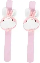 Milisten 2pcs Plush Slap Bracelets for Adorable Cartoon Animal Design Comfortable Wristbands for Jungle Theme Parties and Birthday Celebrations