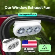 Solar Powered Car Window Fan, Air Circulation Cooler, Energy Saving