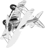 Totority Retro Metal Aircraft Model Vintage Iron Airplane Figurine for Desktop Decoration Unique Collectible Home Decor for Aviation Enthusiasts Craftsmanship and Artistic Design