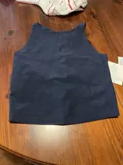 Beyond Yoga Spacedye Refocus Cropped Tank - Active Yoga Top- Nocturnal Navy - XS