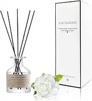 Pierides Reed Diffuser Set,4.1 oz Gardenia Scented Oil Diffuser with 5 Reed Sticks,Home Fragrance Reed Diffuser for Bathroom Bedroom Office Shelf Decor & Air Fresheners